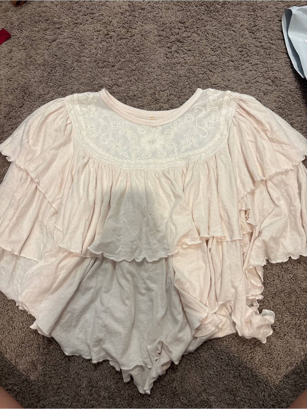 Free people ruffle shirt